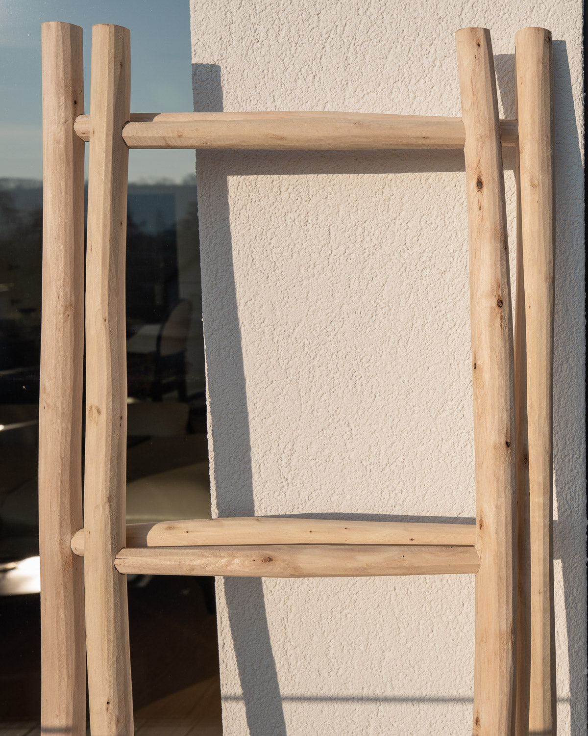 Handgefertigte Dekoleiter Holz Boho-Chic Einrichtung MOGADOR