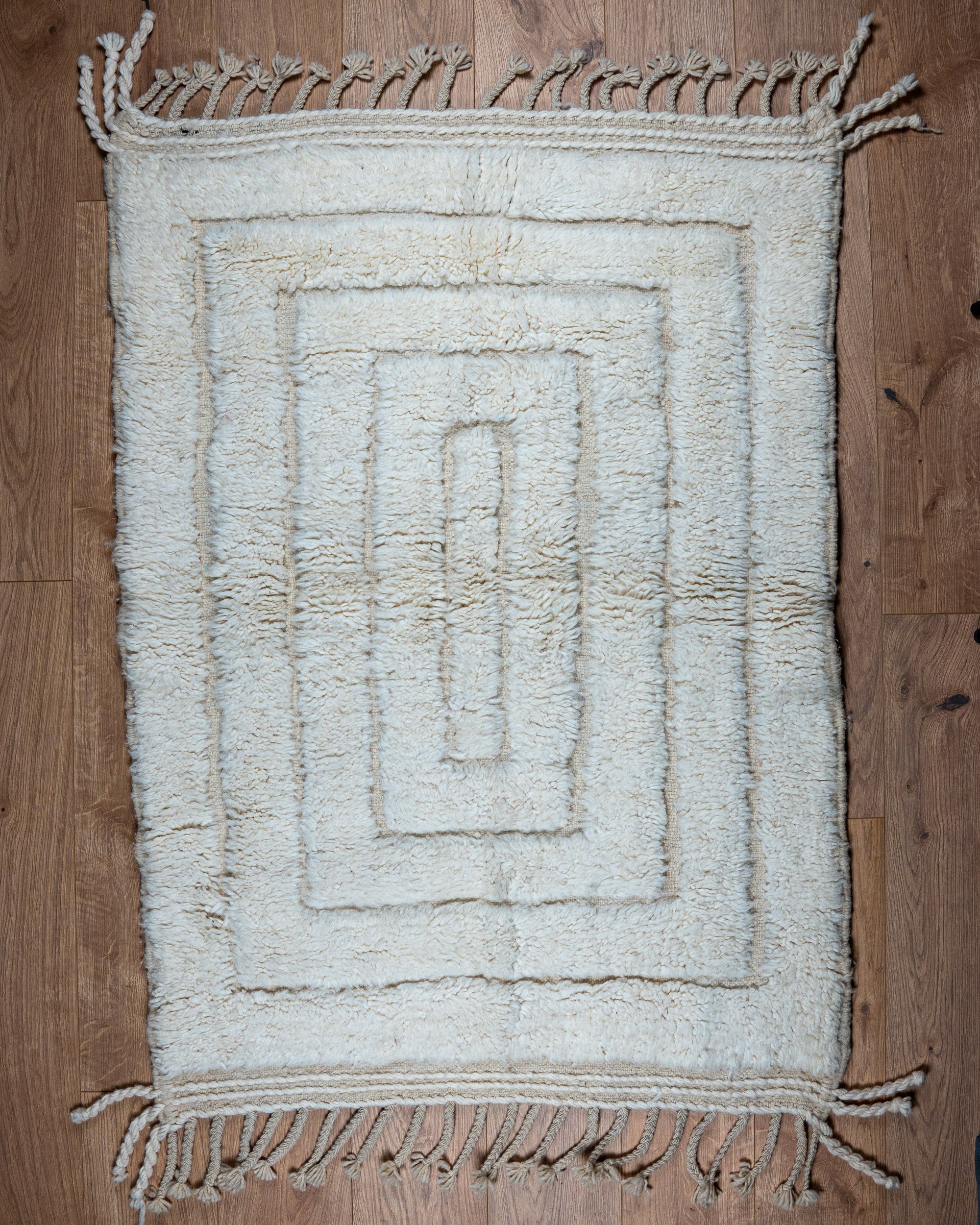 Woll Teppich beige, Beni Ourain Rugs. Nachhaltig Boho Chic Teppich