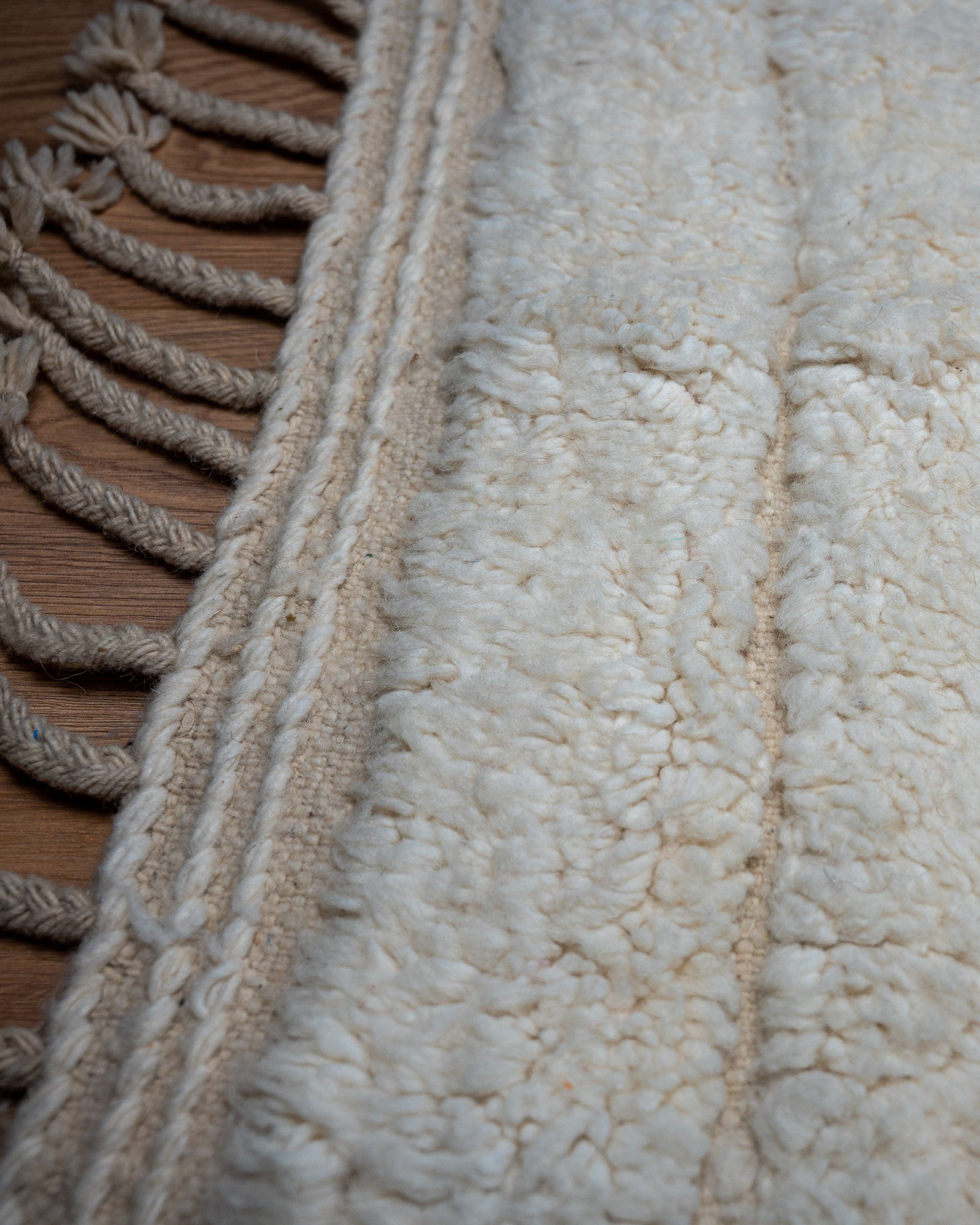 Teppich Beige/Weiß. Beni Ourain Rugs. Nachhaltig Boho Chic