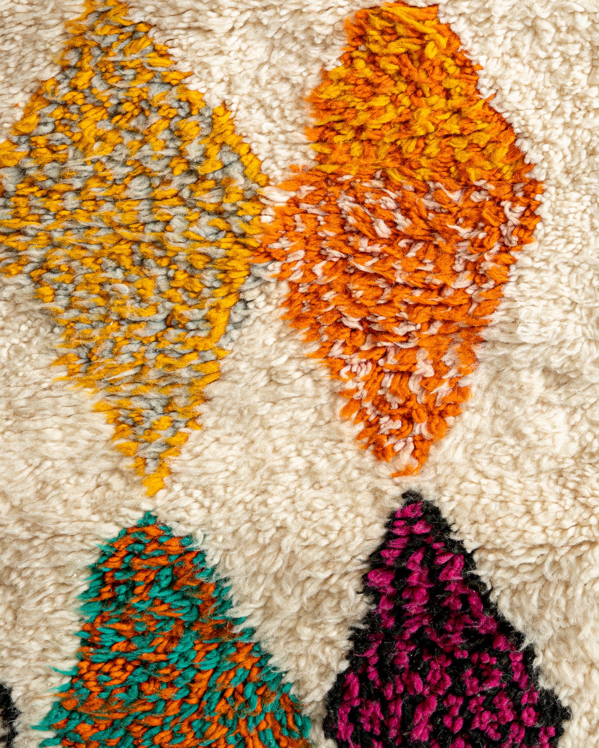 Teppich Rauten bunt, nachhaltig Teppich kaufen