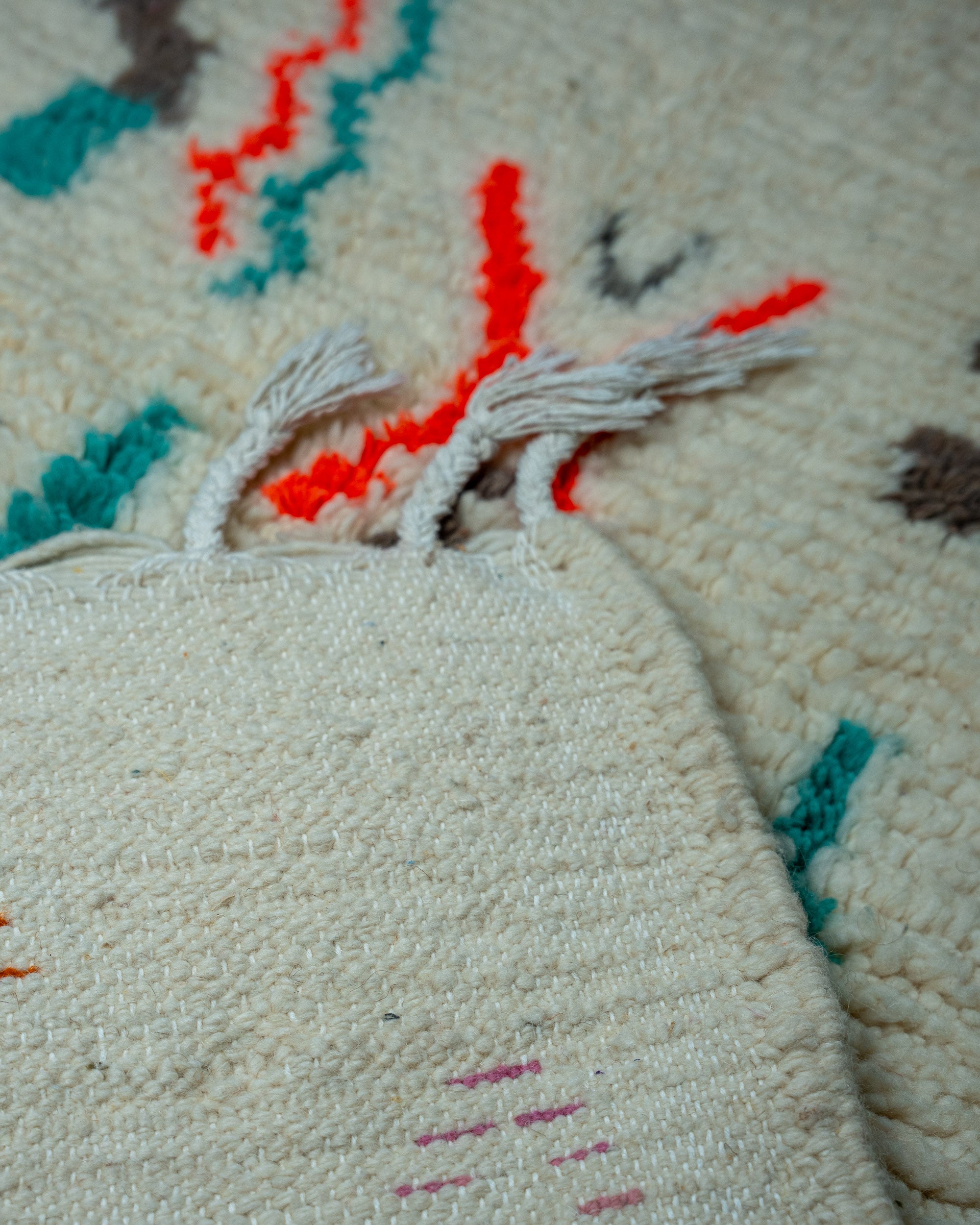 Detail Beni Ourain Carpet, moderner designer Teppich chic