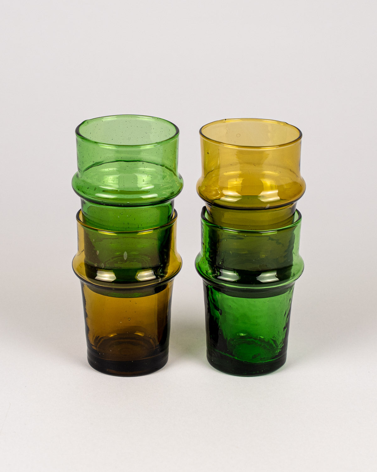 Traditionelles Beldi Teeglas Marokko- mundgeblasen, handgemacht - Bei MOGADOR 